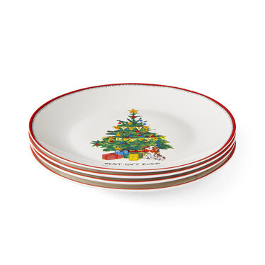 Kit Kemp Doodles Christmas 4 Cake Plates